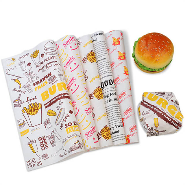 Custom Designs In Burger Wrapping Paper For Meat Packaging Solutions