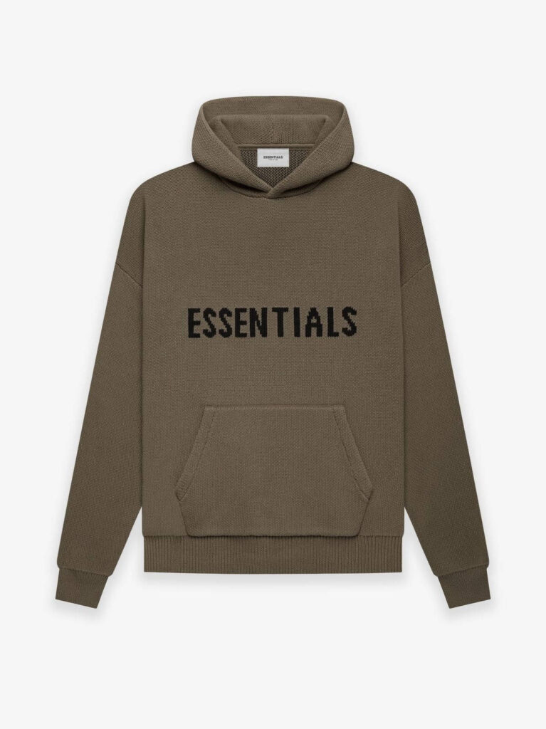 brown essentials hoodie