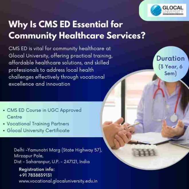 Why Is CMS ED Needed for Community Healthcare Services?