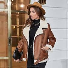 Leather jacket for women