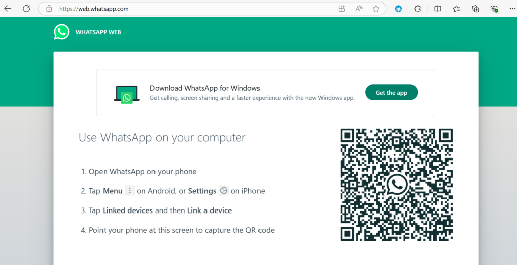 whatsapp web