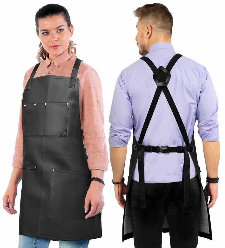 What makes leather aprons a good investment for professionals?