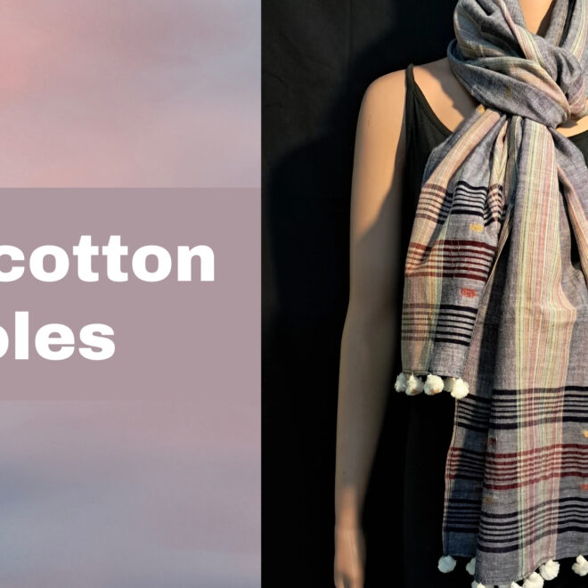 Experience Elegance with Pure Cotton Stoles from ThePastelPearl