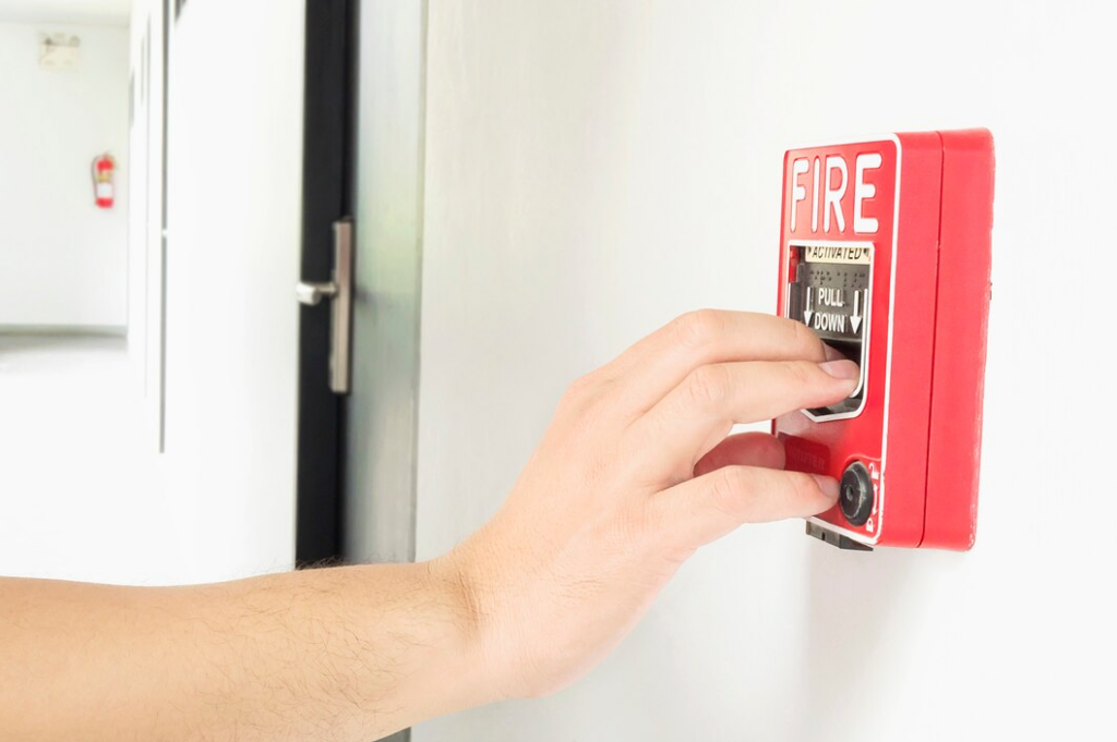 fire alarm panel in house