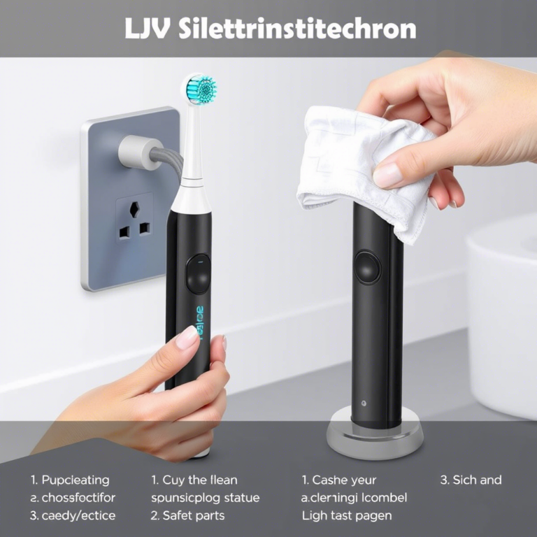 How to Clean Your UV Electric Toothbrush with Charging Station