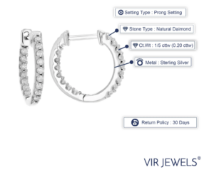 Vir Jewels Lab Grown Diamond Earrings