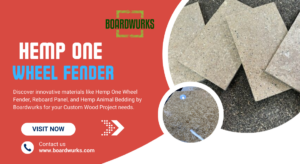 Sustainable Hemp One Wheel Fender by Boardwurks for Custom Wood Projects