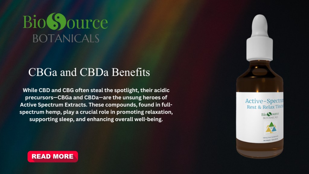 CBGa and CBDa benefits