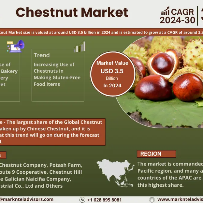 Chestnut Market Breakdown By Size, Share, Growth, Trends, and Industry Analysis
