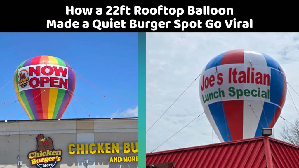 22ft Chicken Burger’s Advertising Balloon
