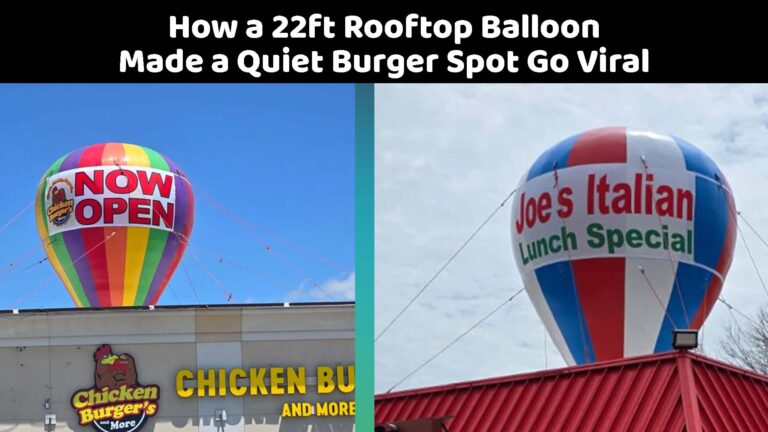 How a 22ft Rooftop Balloon Made a Quiet Burger Spot Go Viral