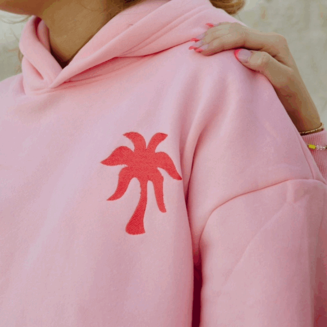 Palm Puff Hoodie: A Stylish Layer for All-Season Comfort
