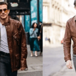 brown leather jacket mens; The Timeless Fashion Trend