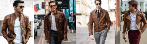 brown leather jacket mens; The Timeless Fashion Trend