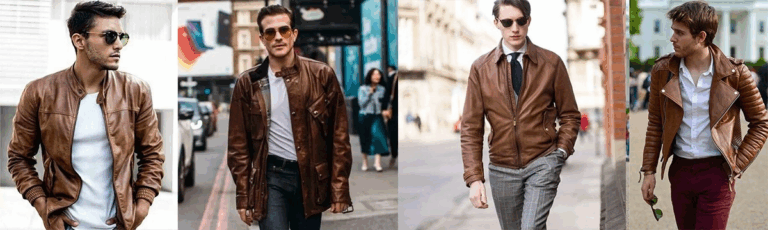 brown leather jacket mens; The Timeless Fashion Trend