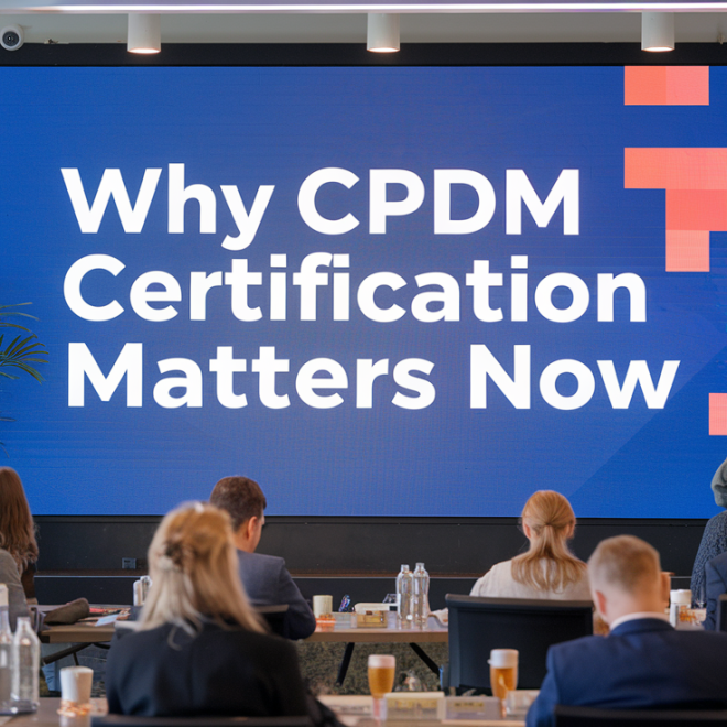 Why CPDM Certification Matters Now