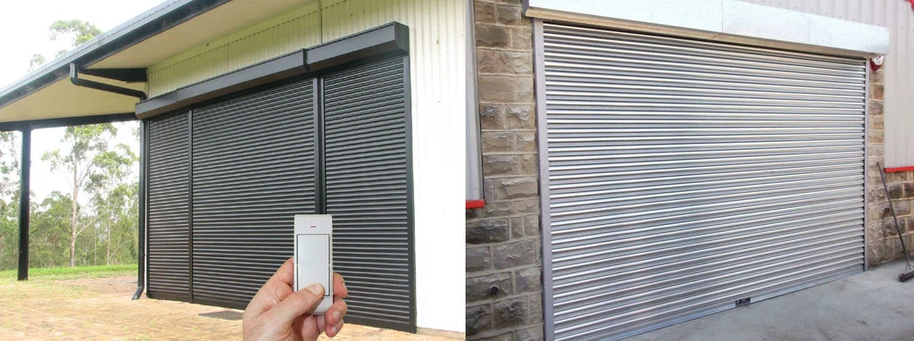 door in roller shutter