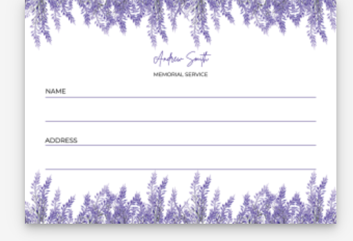 The Importance of Thoughtfully Designed Funeral Attendance Cards