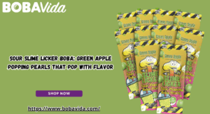 Sour Slime Licker Boba: Green Apple Popping Pearls That Pop with Flavor
