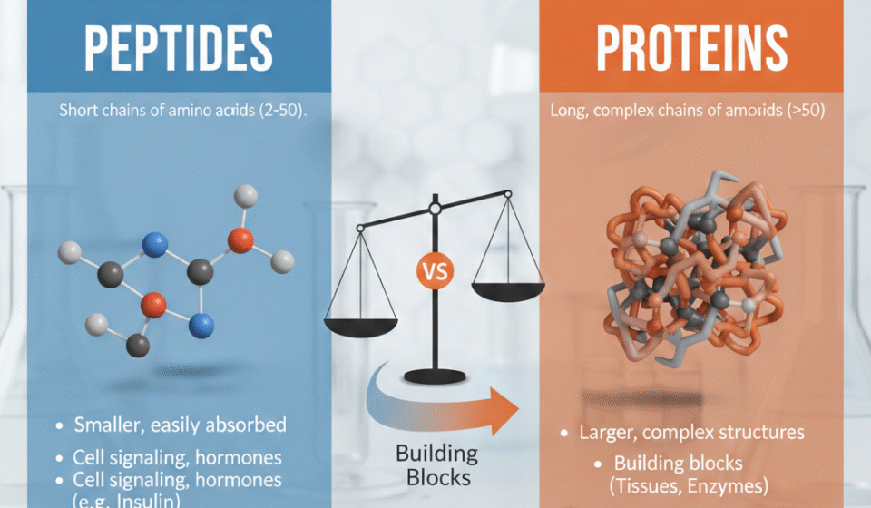 Peptides vs. Proteins: Everything You Should Know About Their Role in Health