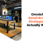Garmin retail store display showcasing cycling products with a modern in-store setup, alongside the headline “Omnichannel Retail Branding Strategies That Actually Work in 2026”.