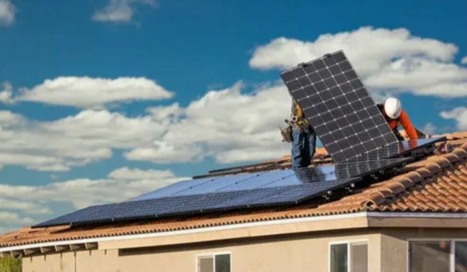 rooftop solar panel installation