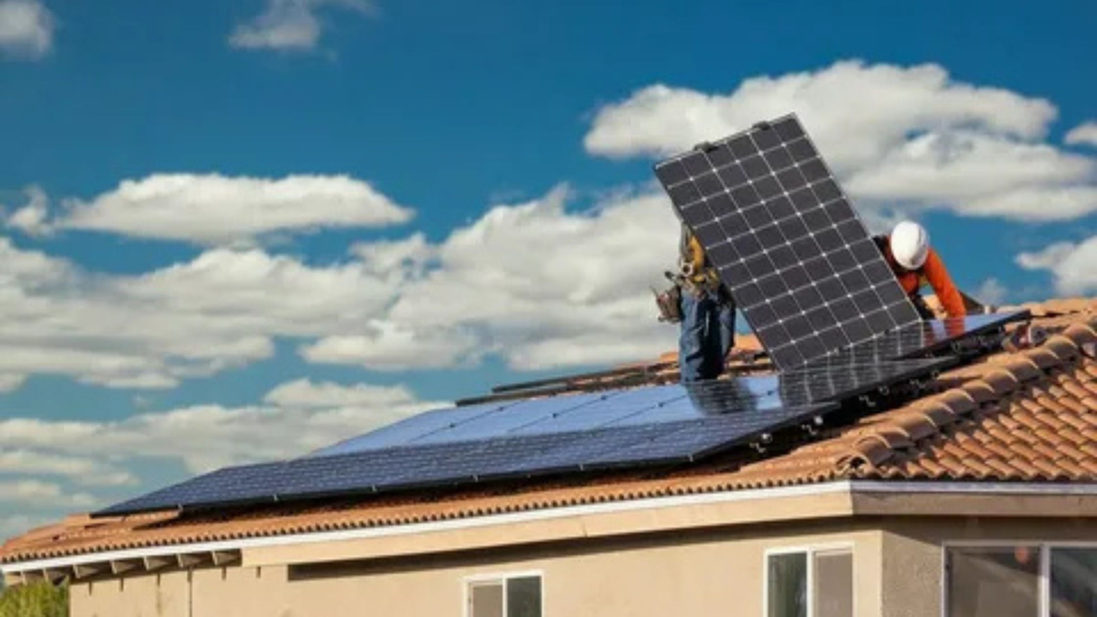rooftop solar panel installation