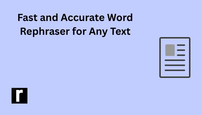 Word Rephraser