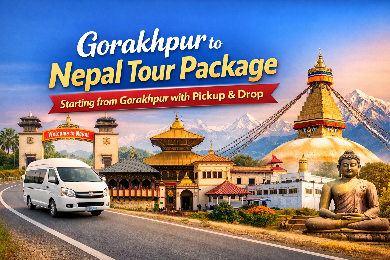 Gorakhpur to Nepal Tour Package Starting from Gorakhpur with Pickup & Drop