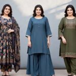 Plus Size Cotton Salwar Kameez & Palazzo Suits